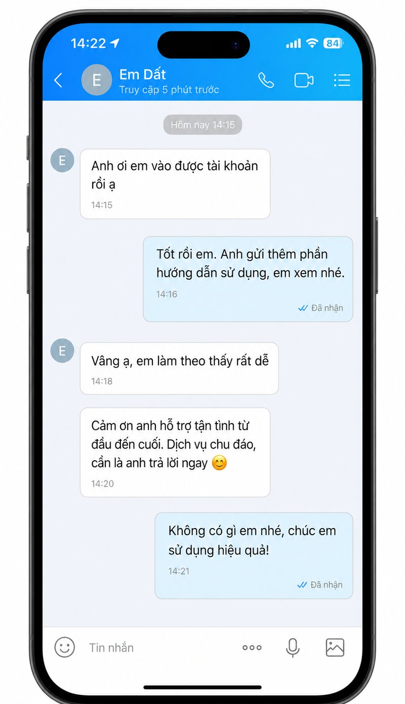Ảnh chụp phản hồi Em Dất